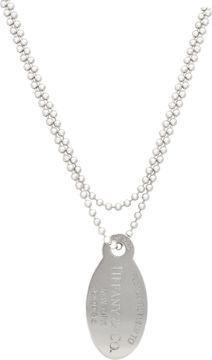 Tiffany & Co. dog tag necklace in sterling silver Tiffany & Co. dog tag necklace in sterling silver. Necklace Collection