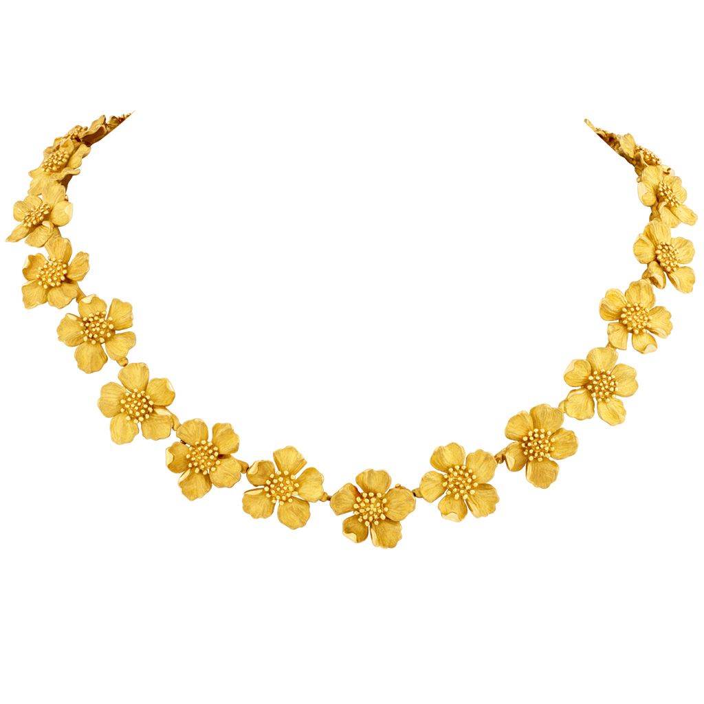 Tiffany & Co. Dogwood flower necklace in 18k | Gray & Sons Jewelers