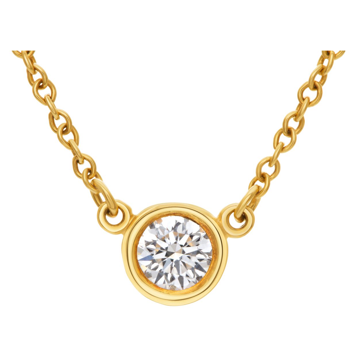 Tiffany&Co. By The Yard 18K Yellow Gold #324900T12B Tiffany & Co Peretti 18k Yellow Gold .21ct Diamond By The  main image 4