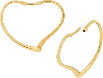 Tiffany & Co. Elsa Peretti Open Heart hoop earrings in 18k
