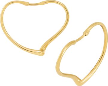 Tiffany & Co. Elsa Peretti Open Heart hoop earrings in 18k