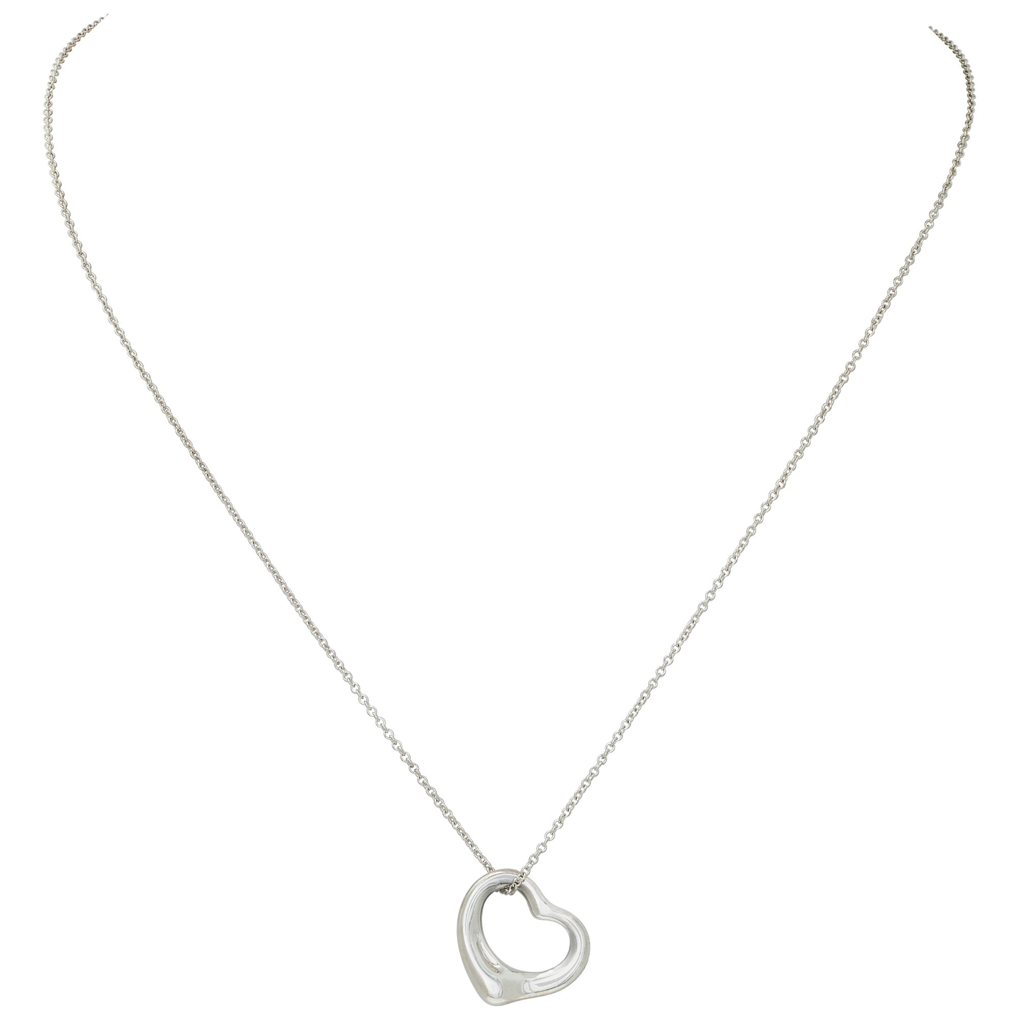 Tiffany & Co. Elsa Peretti Open Heart necklace N516439 | Gray & Sons