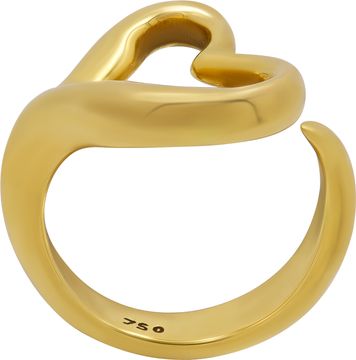 Tiffany & Co Elsa Peretti Open Heart Ring in 18k yellow gold