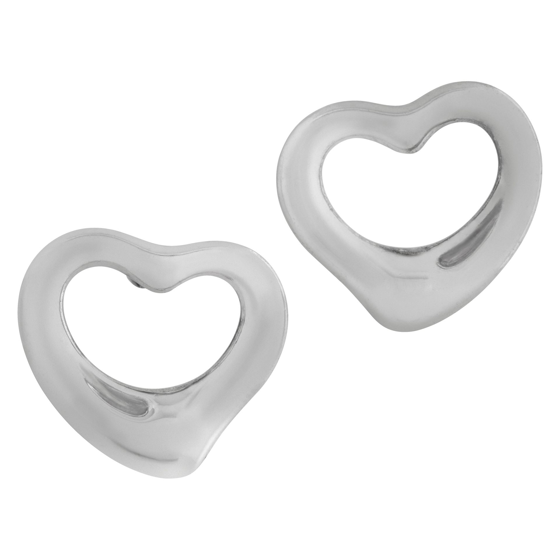 Tiffany & Co. Elsa Perreti Open Heart earrings in silver
