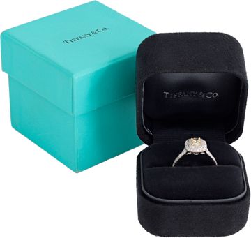 Tiffany & Co. Fancy Yellow diamond engagement ring 0.54 carat