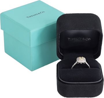 Tiffany & Co. Fancy Yellow diamond engagement ring 0.54 carat