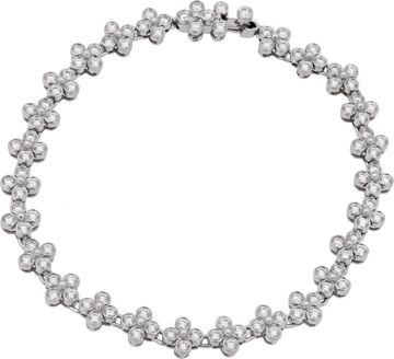 Tiffany and Co. Floral Lace Diamond Necklace in Platinum