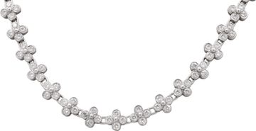 Tiffany and Co. Floral Lace Diamond Necklace in Platinum