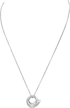 Tiffany & Co. Gehry Round fish necklace in sterling silver
