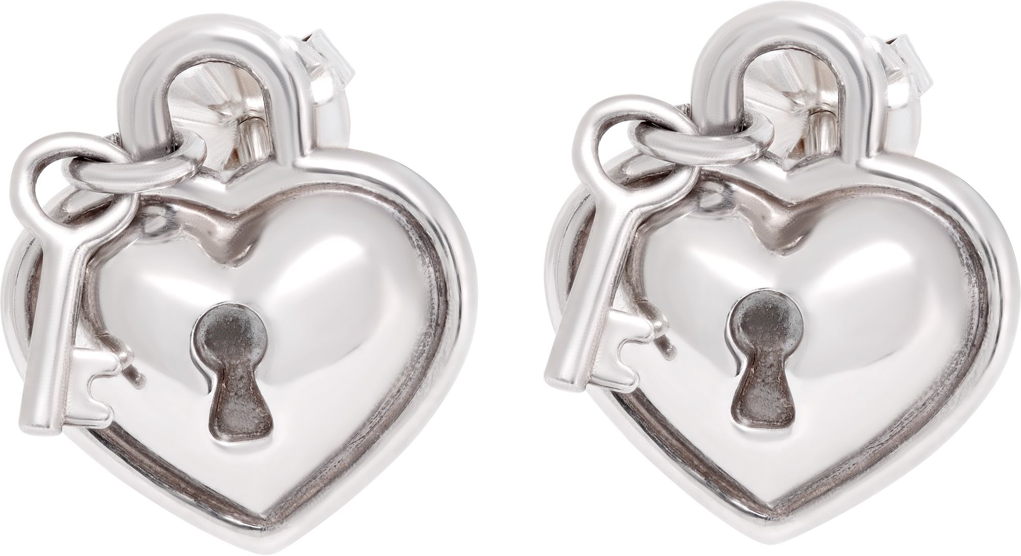 Tiffany & Co. heart earrings in sterling silver | Gray & Sons Jewelers