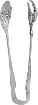 Tiffany & Co. Heavy sterling silver ice tongs, 9 inches-SIgned M (circa 1876-1891).