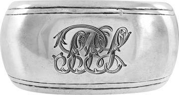 Tiffany & Co. Heavy sterling silver ice tongs, 9 inches-SIgned M (circa 1876-1891).