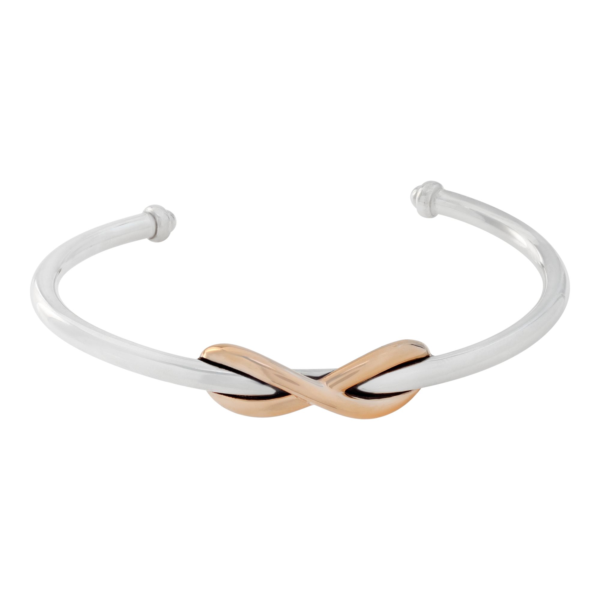 Tiffany infinity cuff in 18k rose gold sterling Gray Sons