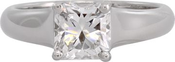 Tiffany & Co. Lucida cut 1.25 carat H color, VVS1 clarity ring in platinum