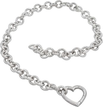Tiffany and co necklace in stereling silver with heart peandant