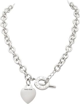 Tiffany & Co. necklace in sterling silver with heart tag Tiffany & Co. necklace in sterling silver with heart tag Necklace Collection