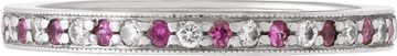 Tiffany & Co. pink sapphire and diamond platinum band