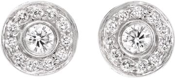 Tiffany & Co. Platinum 0.30CT Diamond Circlet Stud Earrings