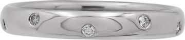 Tiffany and Co. Platinum Etoile ring with diamonds