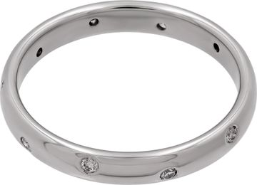 Tiffany and Co. Platinum Etoile ring with diamonds