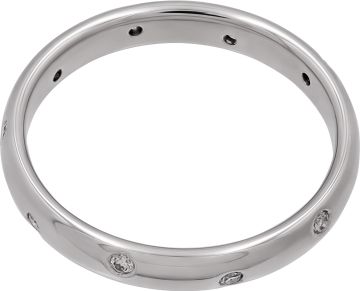 Tiffany and Co. Platinum Etoile ring with diamonds