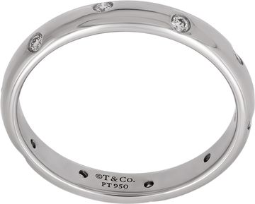 Tiffany and Co. Platinum Etoile RIng with diamonds