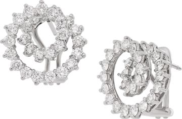 Tiffany & Co. Platinum spiral diamond earrings Earring Collection