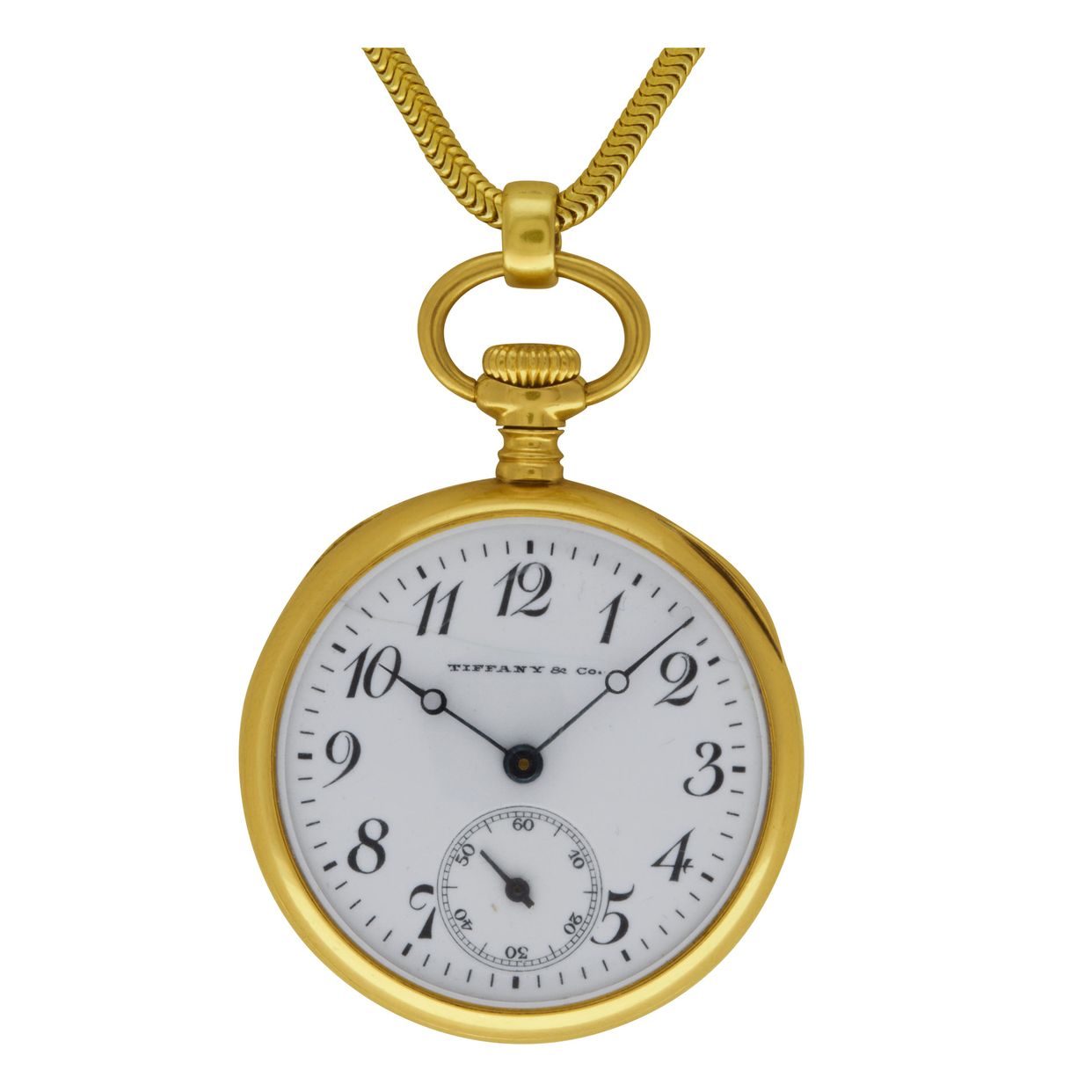 Tiffany & Co. ヴィドポシェ　ゴールドカラー Preowned Tiffany & Co. Pocket watch 18k 26mm Manual watch