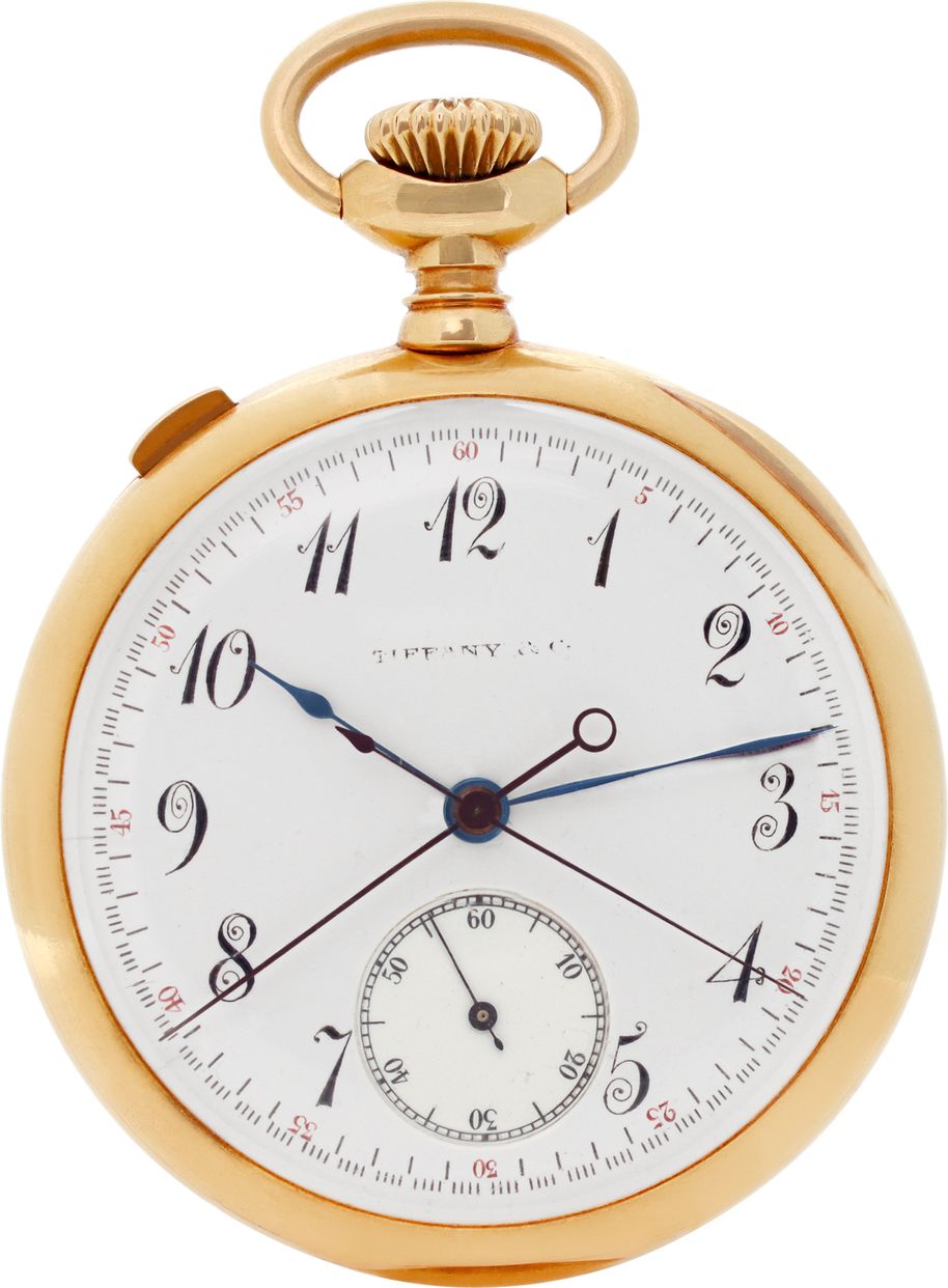 Pre-owned Tiffany & Co pocket watch 18k 46.5mm Manual | Gray & Sons