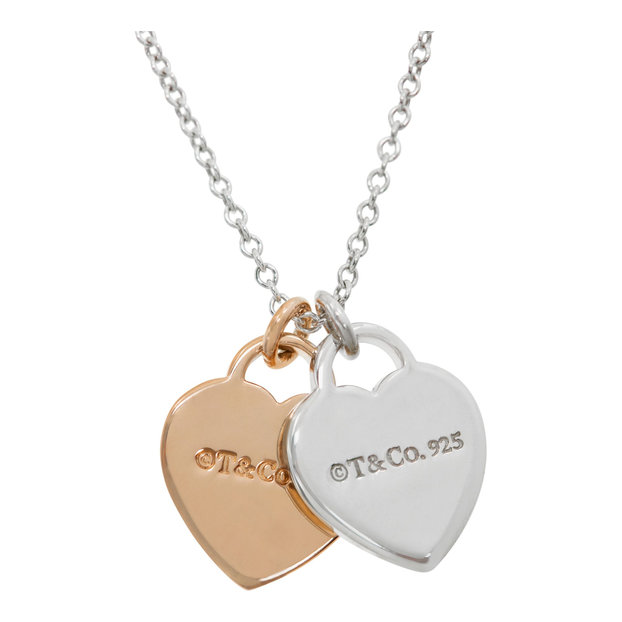 Tiffany & Co. Return to Mini Double Heart necklace | Gray & Sons