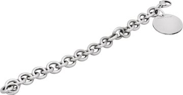 Tiffany & Co. Return to Tiffany Sterling Silver Round Tag Charm Bracelet