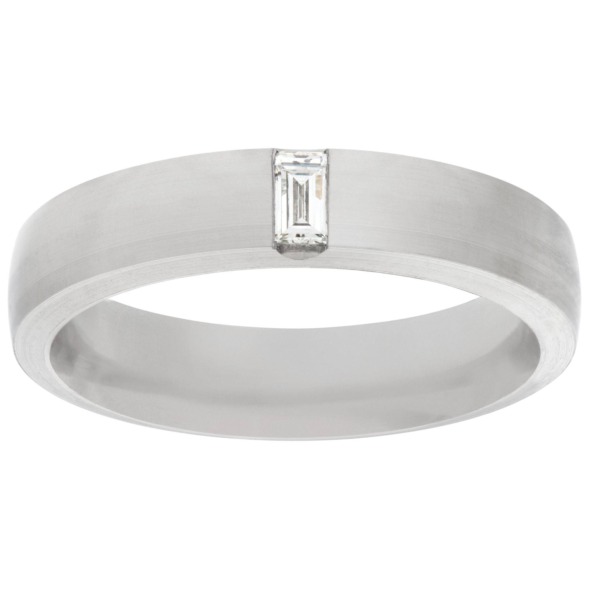 Tiffany Satin Finish ring in platinum