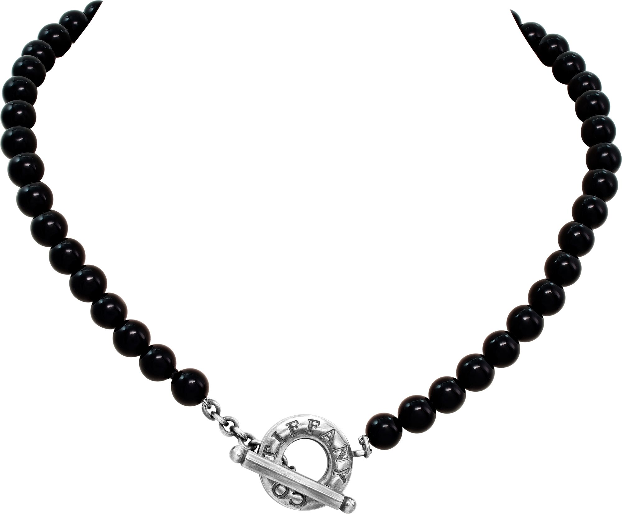 Tiffany & Co Silver & Onyx Beaded 