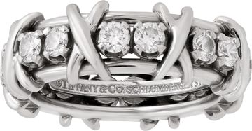 Tiffany & Co. Sixteen Stone Diamond Ring in platinum Tiffany & Co. Sixteen Stone Diamond Ring in platinum Ring Collection
