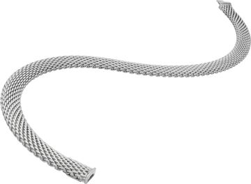 Tiffany & Co. Somerset Mesh Woven Necklace In Sterling Silver