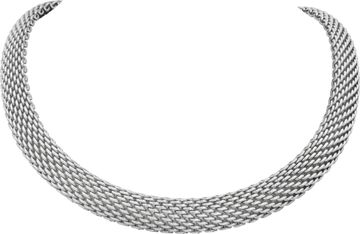 Tiffany & Co. Somerset Mesh Woven Necklace In Sterling Silver