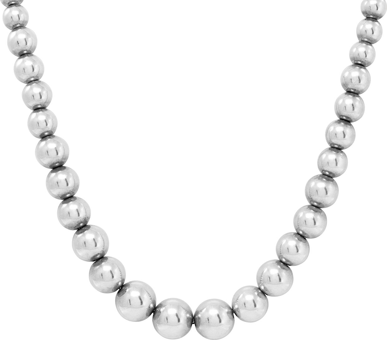 Tiffany & Co. sterling silver Graduating Bead necklace | Gray & Sons