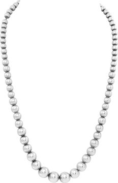Tiffany & Co. sterling silver Graduating Bead necklace