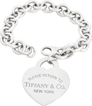 Tiffany & Co. sterling silver heart bracelet