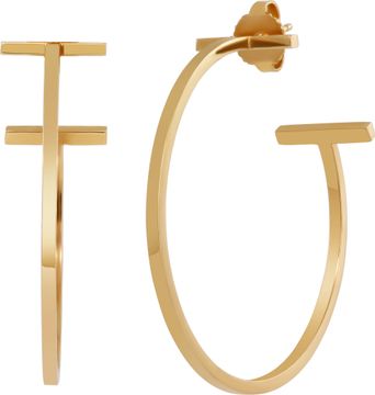 Tiffany & Co. T wire Hoop earrings in 18k yelllow gold