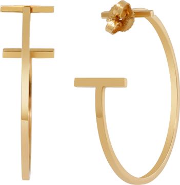 Tiffany & Co. T wire Hoop earrings in 18k yelllow gold