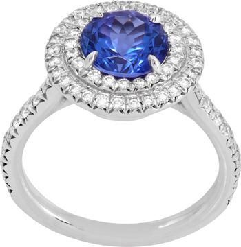 Tiffany and Co. Tanzanite and Diamond ring set in platinum Tiffany and Co. Tanzanite and Diamond ring set in platinum Ring Collection