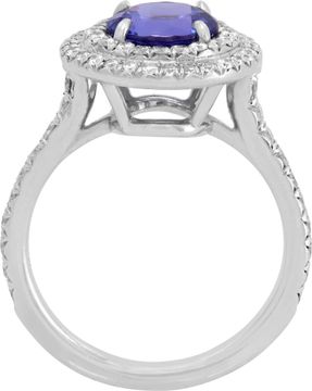 Tiffany and Co. Tanzanite and Diamond ring set in platinum