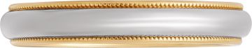 Tiffany and Co. Together band in 18k yellow gold and platinum