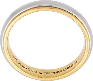 Tiffany and Co. Together band in 18k yellow gold and platinum