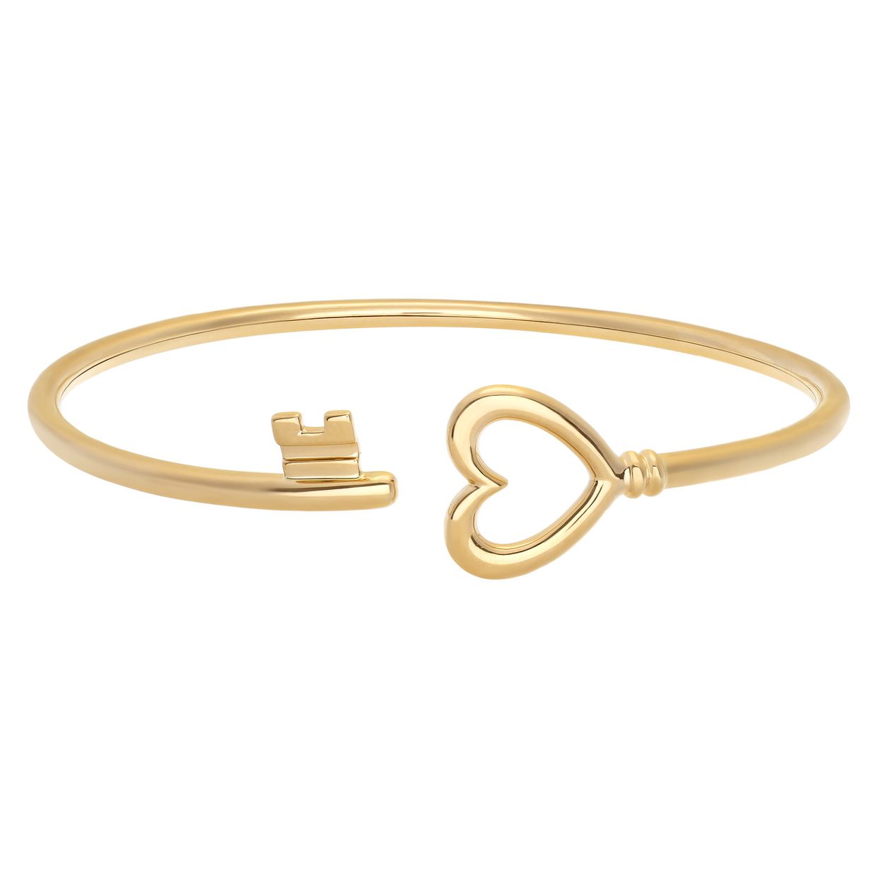 Tiffany & Co wire key bangle bracelet in 18k yellow N513921