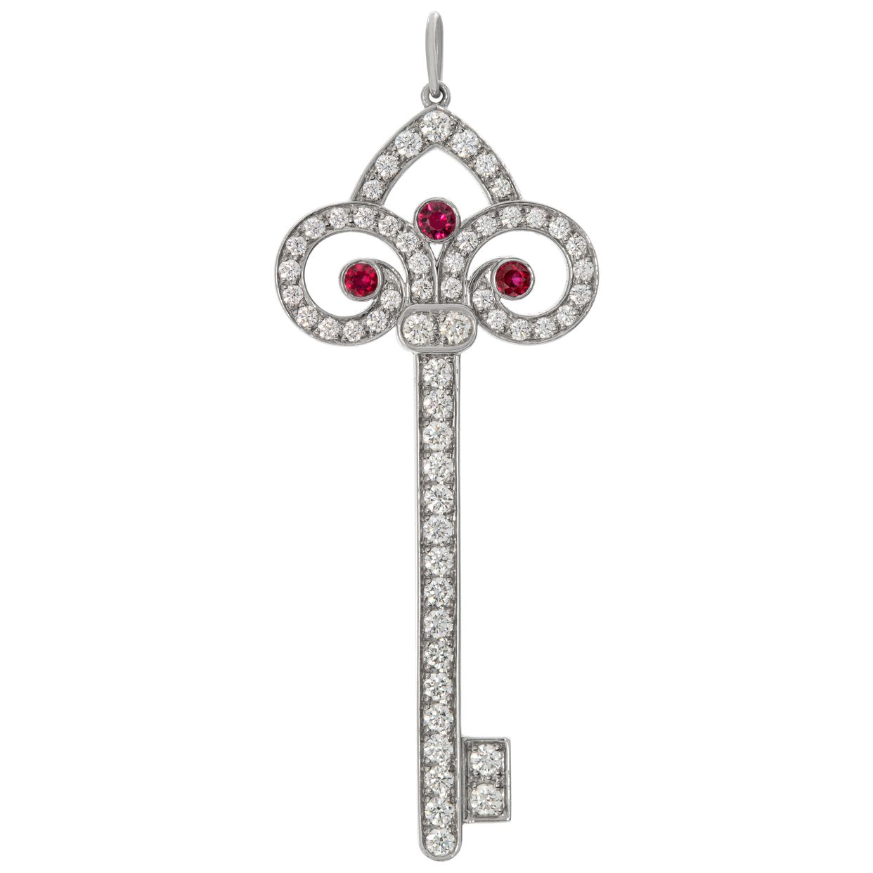 62866845_KEY_MAIN1X1?hei=2000&  🌸🌸 Authentic Tiffany & Co. RARE Fleur De Lis Keyring main image 1