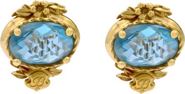 Topaz Earrings in 18k Yellow Gold with Elegant Design