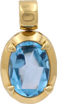 Topaz Pendant in 18k Yellow Gold Topaz Pendant in 18k Yellow Gold Necklace Collection