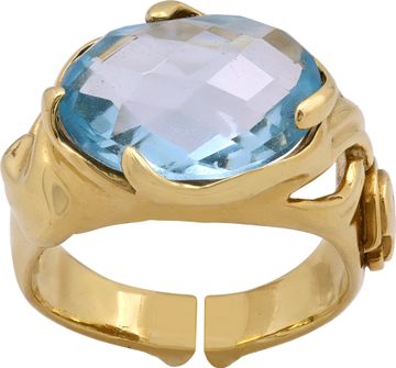 Topaz Ring in 18k Yellow Gold Ring Collection